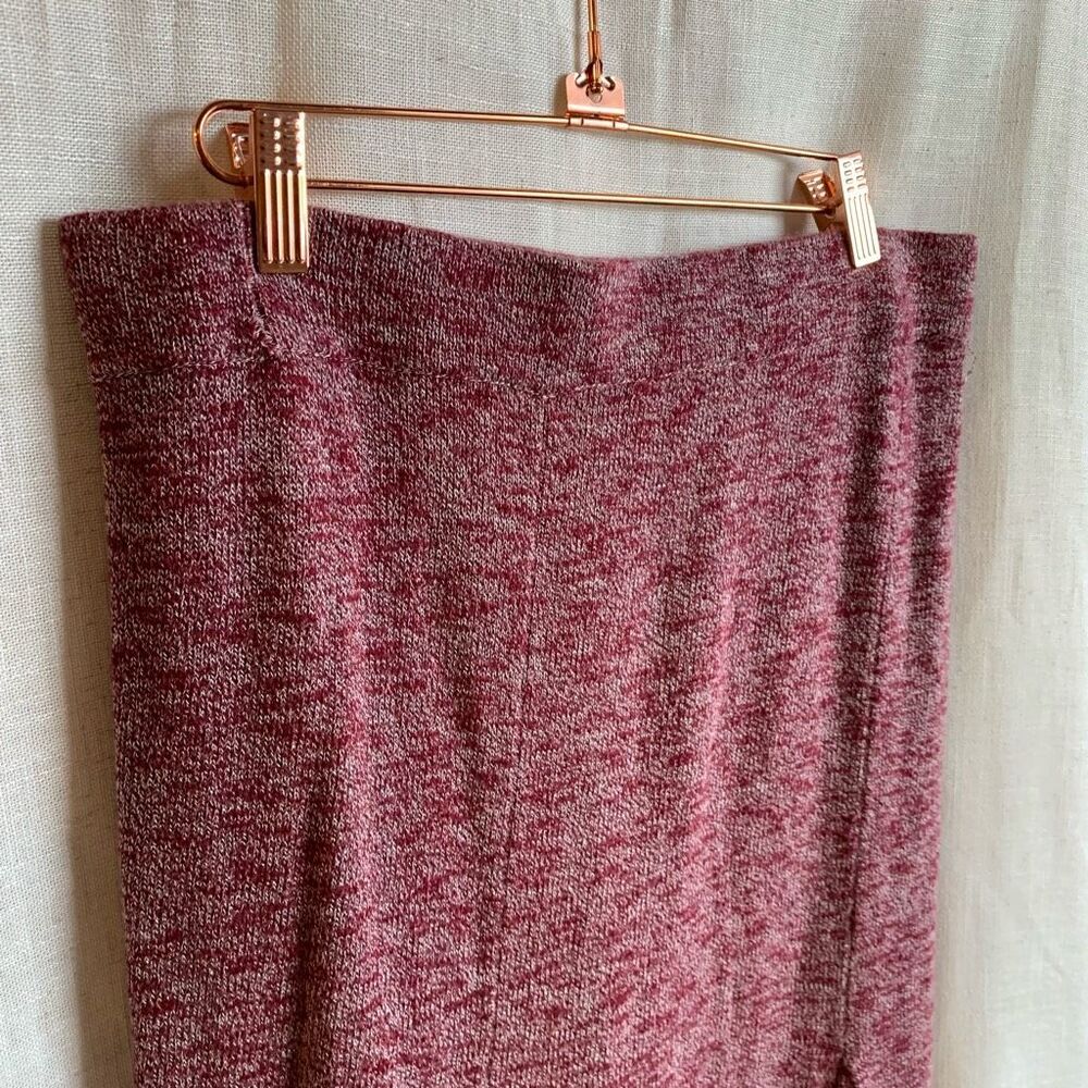 Eva Mendes Ribbed Knit Midi Skirt Womens Size L Soft Stretch Casual Romantic - Picture 8 of 14